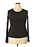 Saks Fifth Avenue Gray Long Sleeve Top Size XL - photo 1