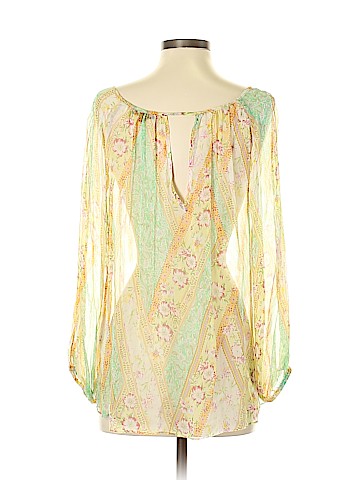 Drew Long Sleeve Silk Top (view 2)