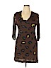 C&C California 100% Rayon Brown Casual Dress Size L - photo 1