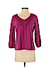 Kim Rogers 100% Cotton Purple Long Sleeve Top Size M (petite) - photo 1