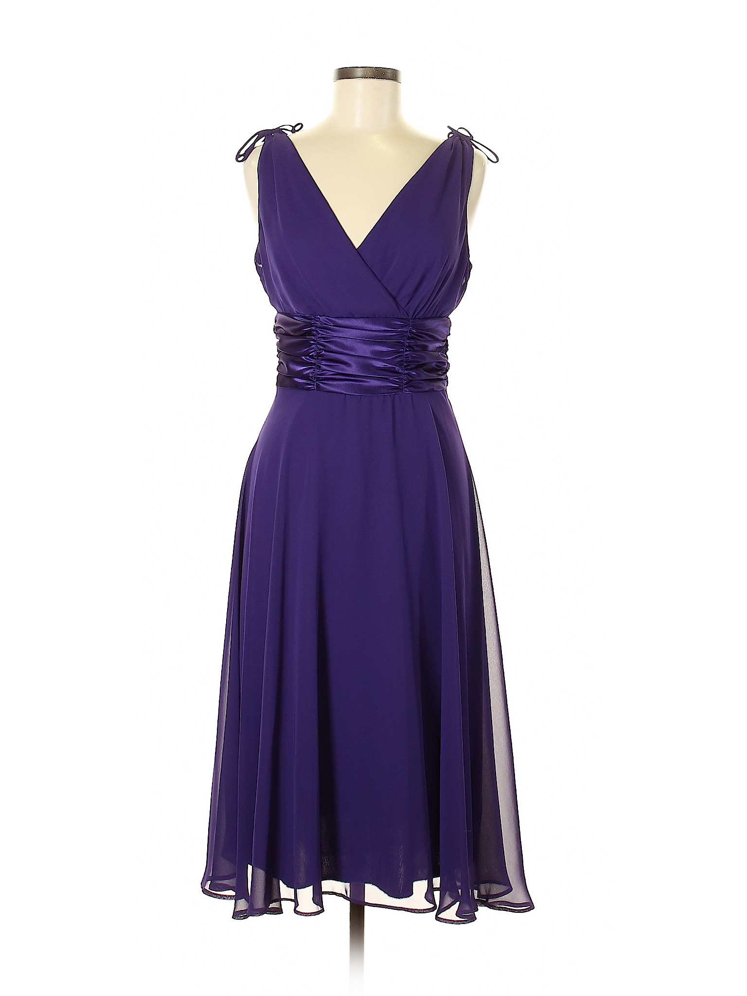 DressBarn 100% Polyester Solid Purple Cocktail Dress Size 8 - 94% off ...