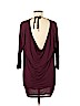 Hi-Line 100% Rayon Burgundy 3/4 Sleeve Top Size M - photo 2