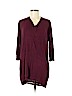 Hi-Line 100% Rayon Burgundy 3/4 Sleeve Top Size M - photo 1