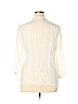 Chico's 100% Rayon White 3/4 Sleeve Blouse Size XL (3) - photo 2