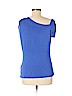 Lafayette 148 New York Blue Short Sleeve Top Size M - photo 2