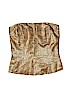 Linda Allard Ellen Tracy Gold Sleeveless Silk Top Size 2 - photo 1