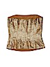Linda Allard Ellen Tracy Gold Sleeveless Silk Top Size 2 - photo 2