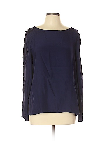 Club Monaco Long Sleeve Silk Top (view 1)
