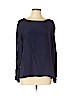 Club Monaco 100% Silk Blue Long Sleeve Silk Top Size L - photo 1