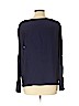 Club Monaco 100% Silk Blue Long Sleeve Silk Top Size L - photo 2
