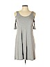 Aqua Gray Casual Dress Size L - photo 1