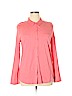 Ann Taylor LOFT 100% Cotton Pink Long Sleeve Button-Down Shirt Size XL - photo 1