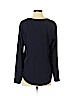 Ann Taylor 100% Polyester Blue Long Sleeve Blouse Size S - photo 2
