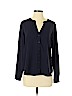 Ann Taylor 100% Polyester Blue Long Sleeve Blouse Size S - photo 1