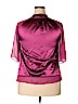 Capacity Unlimited Burgundy Short Sleeve Blouse Size XL - photo 2
