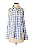 Generation Love 100% Cotton Blue Long Sleeve Button-Down Shirt Size S - photo 1