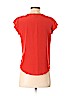 Joie 100% Silk Red Short Sleeve Silk Top Size S - photo 2
