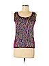 Magaschoni Purple Sleeveless Silk Top Size M - photo 1