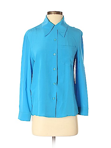Prada Long Sleeve Silk Top (view 1)