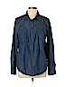 St. John's Bay 100% Cotton Blue Long Sleeve Button-Down Shirt Size XL - photo 1