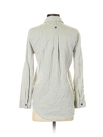 Topshop Long Sleeve Button-Down Shirt (view 2)