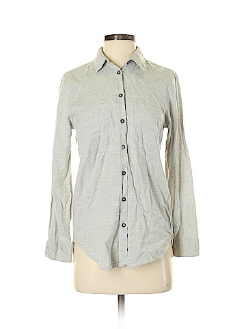 Topshop Long Sleeve Button-Down Shirt (view 1)