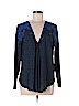 Hutch 100% Polyester Blue Long Sleeve Blouse Size S - photo 1