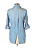 Aqua 100% Tencel Blue Long Sleeve Button-Down Shirt Size S - photo 2