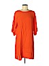 H&M 100% Viscose Orange Casual Dress Size 2 - photo 1