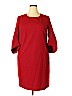 Lafayette 148 New York 100% Cotton Red Casual Dress Size 14 - photo 1