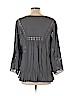 DR2 100% Viscose Gray 3/4 Sleeve Blouse Size L - photo 2