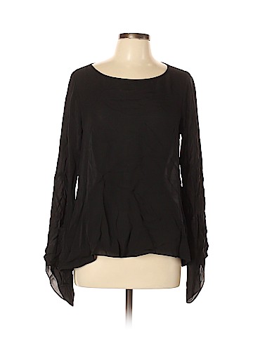 Ramy Brook Long Sleeve Silk Top (view 1)