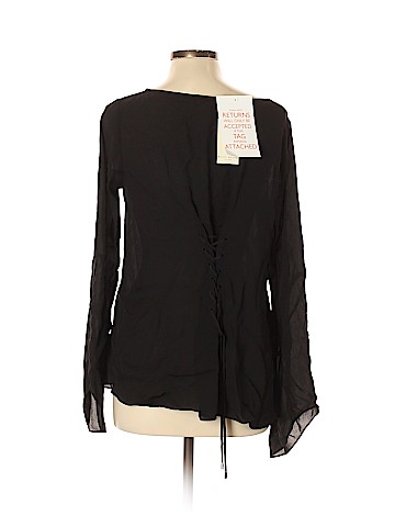 Ramy Brook Long Sleeve Silk Top (view 2)