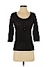 Denim & Supply Ralph Lauren Black 3/4 Sleeve Henley Size S (petite) - photo 1