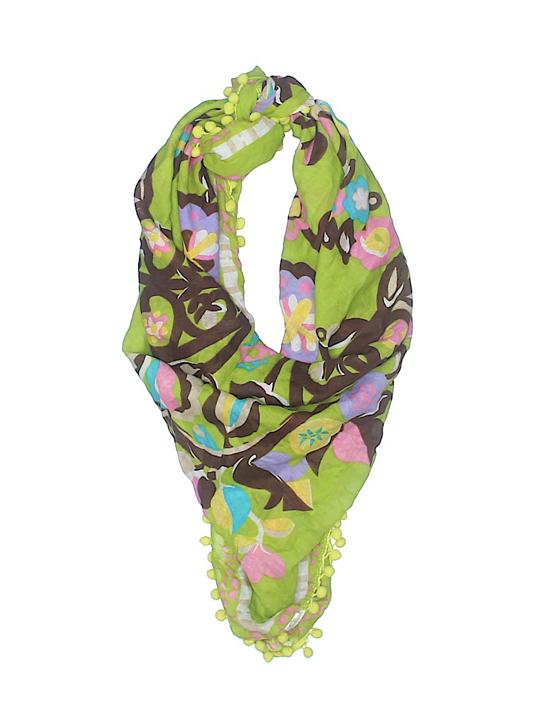 Unbranded Floral Green Scarf One size - photo 1