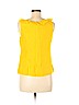 Liquid Yellow Sleeveless Blouse Size 6 - photo 2