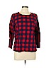 J.Crew Mercantile 100% Cotton Red 3/4 Sleeve Blouse Size 10 - photo 1