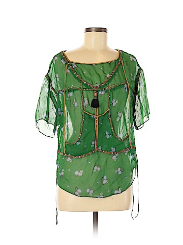 Isabel Marant Short Sleeve Silk Top (view 1)