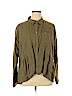 Holding Horses 100% Linen Green Long Sleeve Button-Down Shirt Size XL - photo 1
