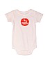 Nordstrom Baby 100% Cotton Graphic White Short Sleeve Onesie 3-6 MO / 6 MO - photo 1