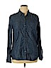 Halogen 100% Cotton Blue Long Sleeve Button-Down Shirt Size XL - photo 1