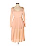 ASOS 100% Polyester Pink Casual Dress Size 14 - photo 1