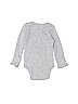 Carter's 100% Cotton Graphic Gray Long Sleeve Onesie Size Newborn - photo 2