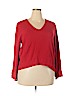 Zara 100% Viscose Red Long Sleeve Blouse Size XXL - photo 1