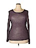 Sigrid Olsen 100% Rayon Purple Pullover Sweater Size XL - photo 1