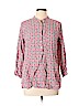 Rock Flower Paper 100% Rayon Pink 3/4 Sleeve Blouse Size XL - photo 1