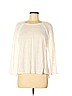NANETTE Nanette Lepore 100% Linen White Long Sleeve Top Size 8 - photo 1