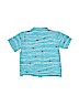 Kayce Hughes 100% Cotton Tropical Blue Short Sleeve Button-Down Shirt Size 8 - photo 2