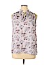 St. Tropez West 100% Polyester Purple Sleeveless Blouse Size L - photo 1