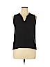 Next 100% Polyester Black Sleeveless Blouse Size 14 - photo 1
